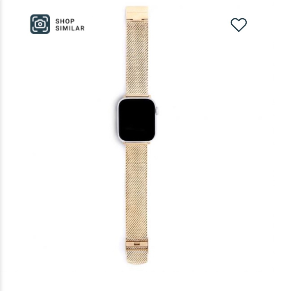 Rebecca Minkoff Apple Watch Strap Pressed Mesh Gold